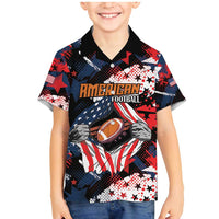 Custom American Football Grunge Family Matching Mermaid Dress and Hawaiian Shirt Special Version - Wonder Print Shop