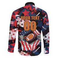 Custom American Football Grunge Family Matching Off The Shoulder Long Sleeve Dress and Hawaiian Shirt Special Version - Wonder Print Shop