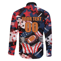 Custom American Football Grunge Family Matching Short Sleeve Bodycon Dress and Hawaiian Shirt Special Version - Wonder Print Shop