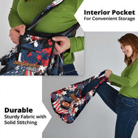 American Football Grunge Grocery Bag Special Version - Wonder Print Shop