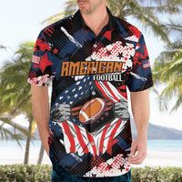 Custom American Football Grunge Hawaiian Shirt Special Version - Wonder Print Shop