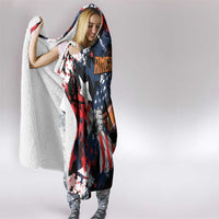 American Football Grunge Hooded Blanket Special Version - Wonder Print Shop