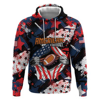 Custom American Football Grunge Hoodie Special Version - Wonder Print Shop