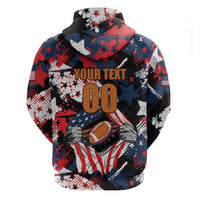 Custom American Football Grunge Hoodie Special Version - Wonder Print Shop
