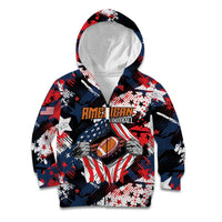 Custom American Football Grunge Kid Hoodie Special Version - Wonder Print Shop