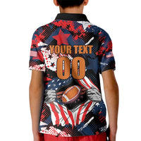 Custom American Football Grunge Kid Polo Shirt Special Version - Wonder Print Shop