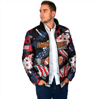 Custom American Football Grunge Padded Jacket Special Version - Wonder Print Shop