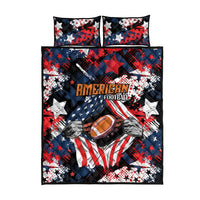 American Football Grunge Quilt Bed Set Special Version - Wonder Print Shop