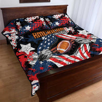American Football Grunge Quilt Bed Set Special Version - Wonder Print Shop