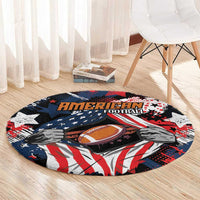 American Football Grunge Round Carpet Special Version - Wonder Print Shop