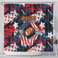 American Football Grunge Shower Curtain Special Version - Wonder Print Shop