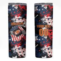 Custom American Football Grunge Skinny Tumbler Special Version - Wonder Print Shop