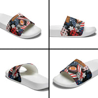 American Football Grunge Slide Sandals Special Version - Wonder Print Shop