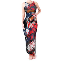Custom American Football Grunge Tank Maxi Dress Special Version - Wonder Print Shop