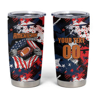 Custom American Football Grunge Tumbler Cup Special Version - Wonder Print Shop