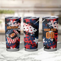 Custom American Football Grunge Tumbler Cup Special Version - Wonder Print Shop