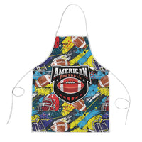 American Football Graffiti Apron Unique Style - Wonder Print Shop