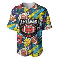 Custom American Football Graffiti Baseball Jersey Unique Style - Wonder Print Shop