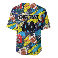 Custom American Football Graffiti Baseball Jersey Unique Style - Wonder Print Shop