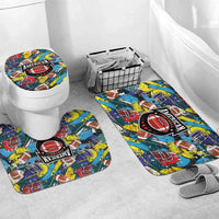 American Football Graffiti Bathroom Set Unique Style - Wonder Print Shop