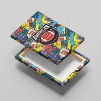American Football Graffiti Canvas Wall Art Unique Style - Wonder Print Shop