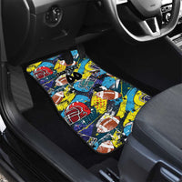 American Football Graffiti Car Mats Unique Style - Wonder Print Shop
