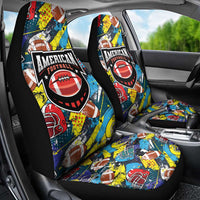 American Football Graffiti Car Seat Cover Unique Style - Wonder Print Shop