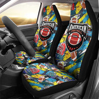 American Football Graffiti Car Seat Cover Unique Style - Wonder Print Shop