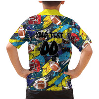 Custom American Football Graffiti Family Matching Mermaid Dress and Hawaiian Shirt Unique Style - Wonder Print Shop