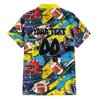 Custom American Football Graffiti Family Matching Short Sleeve Bodycon Dress and Hawaiian Shirt Unique Style - Wonder Print Shop