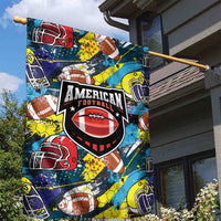 American Football Graffiti Garden Flag Unique Style - Wonder Print Shop