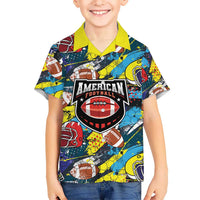 Custom American Football Graffiti Hawaiian Shirt Unique Style - Wonder Print Shop