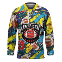 Custom American Football Graffiti Hockey Jersey Unique Style - Wonder Print Shop