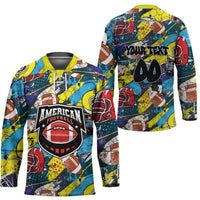 Custom American Football Graffiti Hockey Jersey Unique Style - Wonder Print Shop