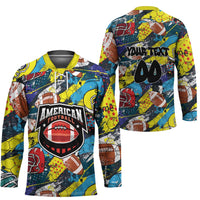Custom American Football Graffiti Hockey Jersey Unique Style - Wonder Print Shop