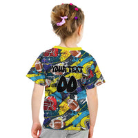 Custom American Football Graffiti Kid T Shirt Unique Style - Wonder Print Shop
