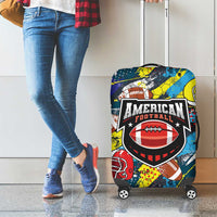 American Football Graffiti Luggage Cover Unique Style - Wonder Print Shop