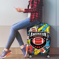 American Football Graffiti Luggage Cover Unique Style - Wonder Print Shop