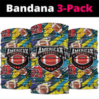 American Football Graffiti Neck Gaiter Unique Style - Wonder Print Shop