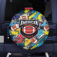 American Football Graffiti Spare Tire Cover Unique Style - Wonder Print Shop
