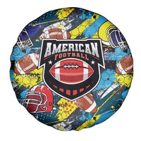 American Football Graffiti Spare Tire Cover Unique Style - Wonder Print Shop