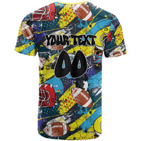 Custom American Football Graffiti T Shirt Unique Style - Wonder Print Shop