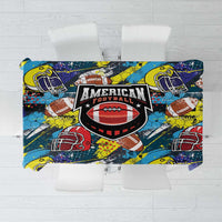 American Football Graffiti Tablecloth Unique Style - Wonder Print Shop