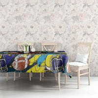 American Football Graffiti Tablecloth Unique Style - Wonder Print Shop