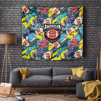American Football Graffiti Tapestry Unique Style - Wonder Print Shop