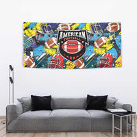 American Football Graffiti Tapestry Unique Style - Wonder Print Shop