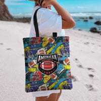 American Football Graffiti Tote Bag Unique Style - Wonder Print Shop