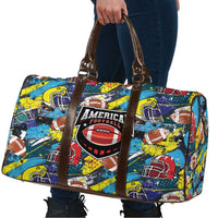 American Football Graffiti Travel Bag Unique Style - Wonder Print Shop