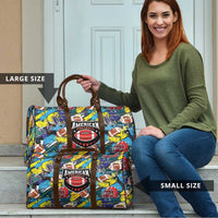 American Football Graffiti Travel Bag Unique Style - Wonder Print Shop