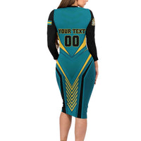 Custom Rugby Bahamas Family Matching Long Sleeve Bodycon Dress and Hawaiian Shirt The Bahamas Go Champion - Wonder Print Shop